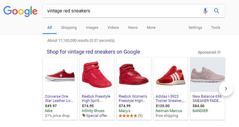 Quảng cáo Google shopping